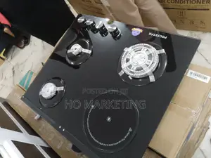 Suitable Polystar 3 Burner + 1 Hot Plate Gas Hob-Pv-Gt60g3h