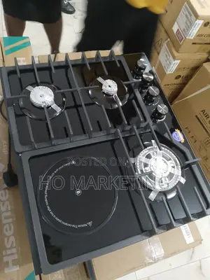 Super Quality Polystar 3 Burner +1 Hot Plate Gas Hob