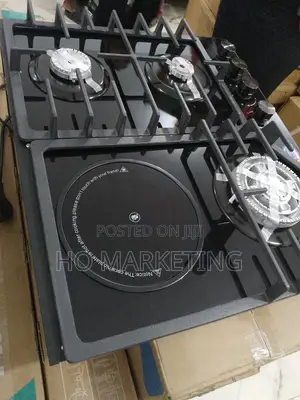 Top Standard Polystar 3 Burner + 1 Hot Plate Gas Hob