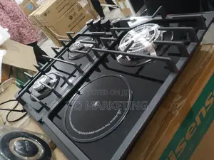 Standard Polystar 3 Burner +1 Hot Plate Gas Hob -Pv-Gt60g3h
