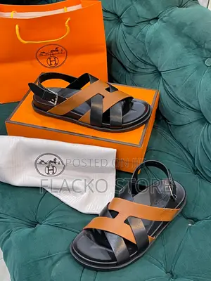 Original Izmir Hermes Leather Sandals
