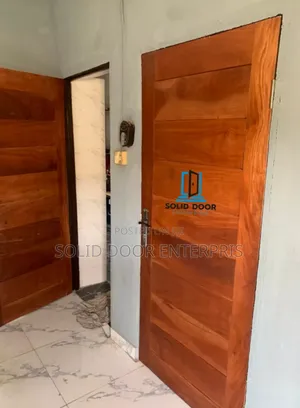 A Solid Wood Mahogany Security Door