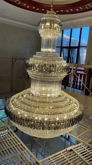 Big Crystal Chandelier Light Size 1200mm X 2000mm
