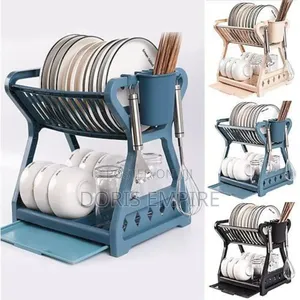 Plastic 2 Layer Dish Drainer Rack Available Now