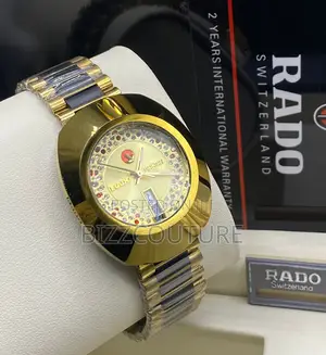 Original Rado Ceramic Gold Mix Silver Chain Watch in Store