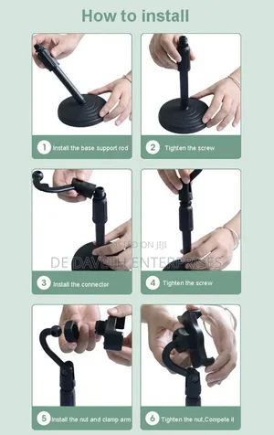 Extendable Table Phone Holder for Live Streaming