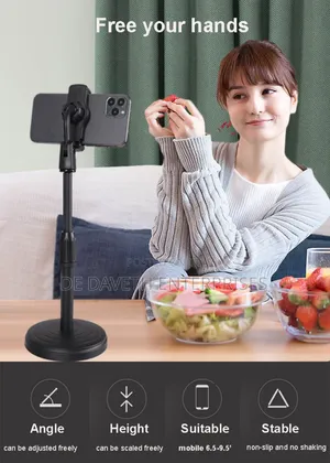 Extendable Table Phone Holder for Live Streaming