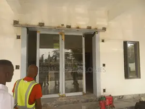 Motion-Activated Glass Panel Door