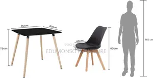 Dining Table With 2 X Plastic Chair