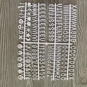Letterboard Letters Set of Emojis, Letters, Numbers Symbol
