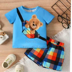 Toddler Boy's 100% Cotton Multicoloured Tops Shorts Set