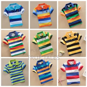 Boy's Multicoloured Collared and Round Neck Tops/T-Shirts