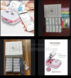 Wireless Portable Thermal Pocket Printer With Complete Accessories