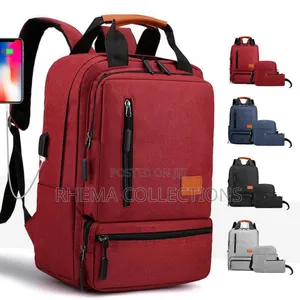 3in1 School/Laptop Bag Padded Big Backpack