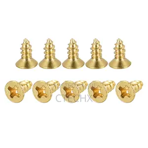 M3x8mm Brass Wood Screws 100 Pack