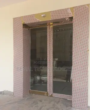 Sensor-Activated Glass Door Entrance