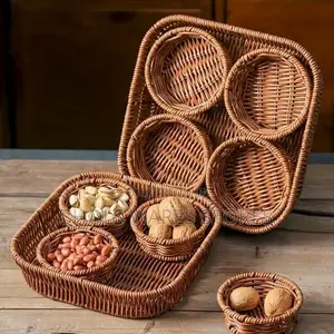 Rattan Woven Multipurpose Food Storage Basket