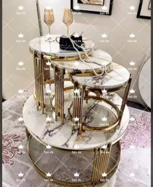 4 in 1 Designers Luxury Marble Top Centre Table
