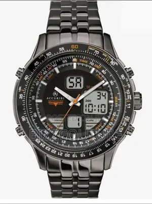 Original Accurist Chronograph Black Chain Watch Is Available