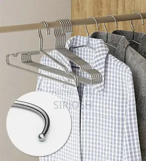 10pcs Aluminum Alloy Silver Luxury Clothes Hanger