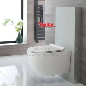 Glass Wall Hung Wc White