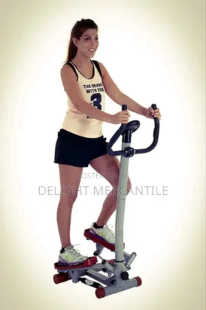 Stepper With Handle and Resistance Rope