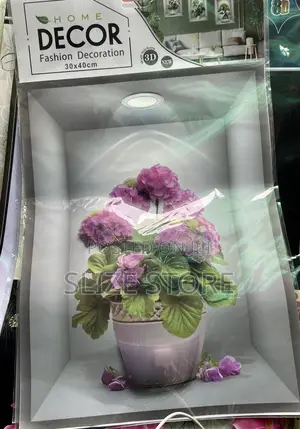 3D Wall Decor Flower Vase Sticker