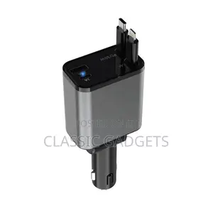 Green Lion Retractable 50W Car Charger