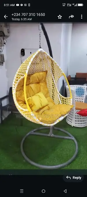 Single Seater Swing Chair for Relaxation