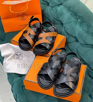 Original Izmir Hermes Leather Men Sandals Collection