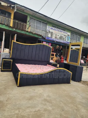 Black 6by6 Set of Bed Frame