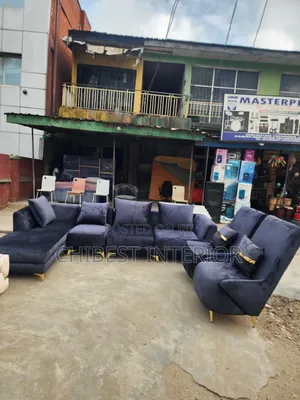 Quality L-Shaped Padded Sofa Chairs With Singles