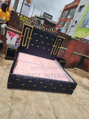 Black 6by6 Bed Frame With Bed Sides