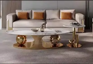 Marble Centre Table and Side Stool