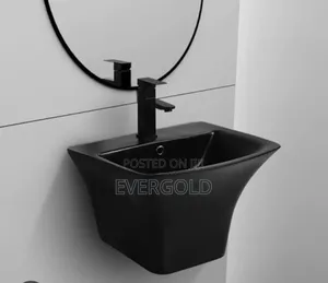 Black Wall Hung Wash Hand Basin Available