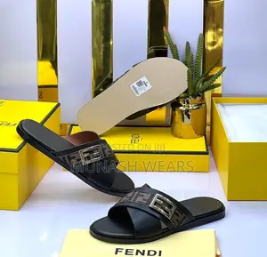 Fendi Leather Slippers, Nationwide Delivery