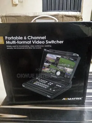 Avmatrix 6channels Video Mixer. With Monitor