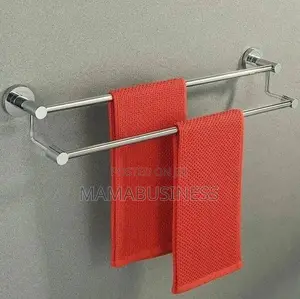 Stainless Steel Double Layer Towel Hanger (80cm)