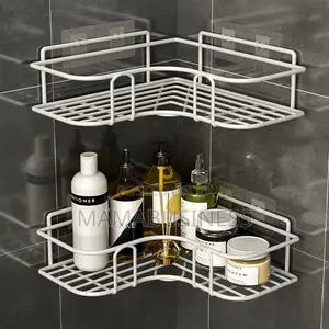 Double Layer Bathroom Corner Shelf