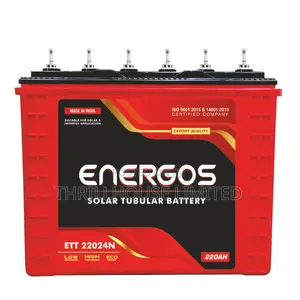 Energos Tubular Battery -12v/220ah