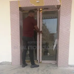 Motion-Activated Glass Doorway