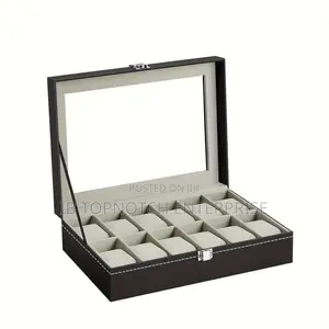 12 Slots Watch Storage Rings Bracelets Display Box