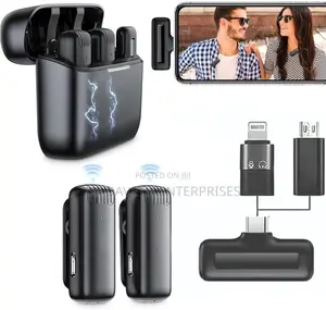 Multifunction 3-in-1 Wireless Lavalier Mic With Cup Case