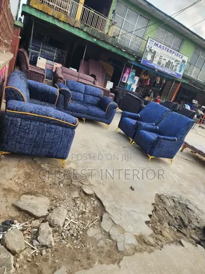 Seven Seaters Upholstery Padded Sofa
