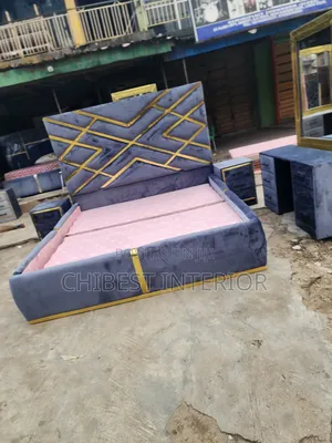 Six by Six Set of Upholstery Padded Bed