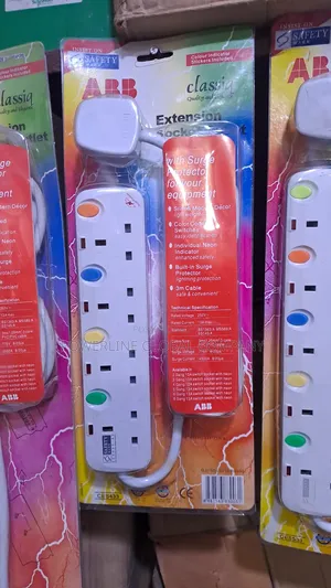 4 Way ABB Extension Socket for Homes/ Offices/ Companies/Bar