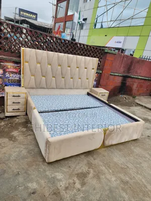 6by6 Bed Frame With Two Side Drawers