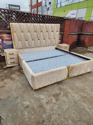 Cream Colour 6by6 Upholstery Bed
