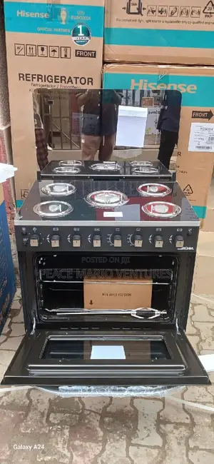 Bruhm Quality Glass 5burner Gas Cooker With 3years Warranty