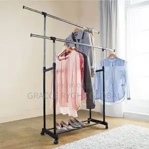 Extendable Double Pole Cloth Hanger